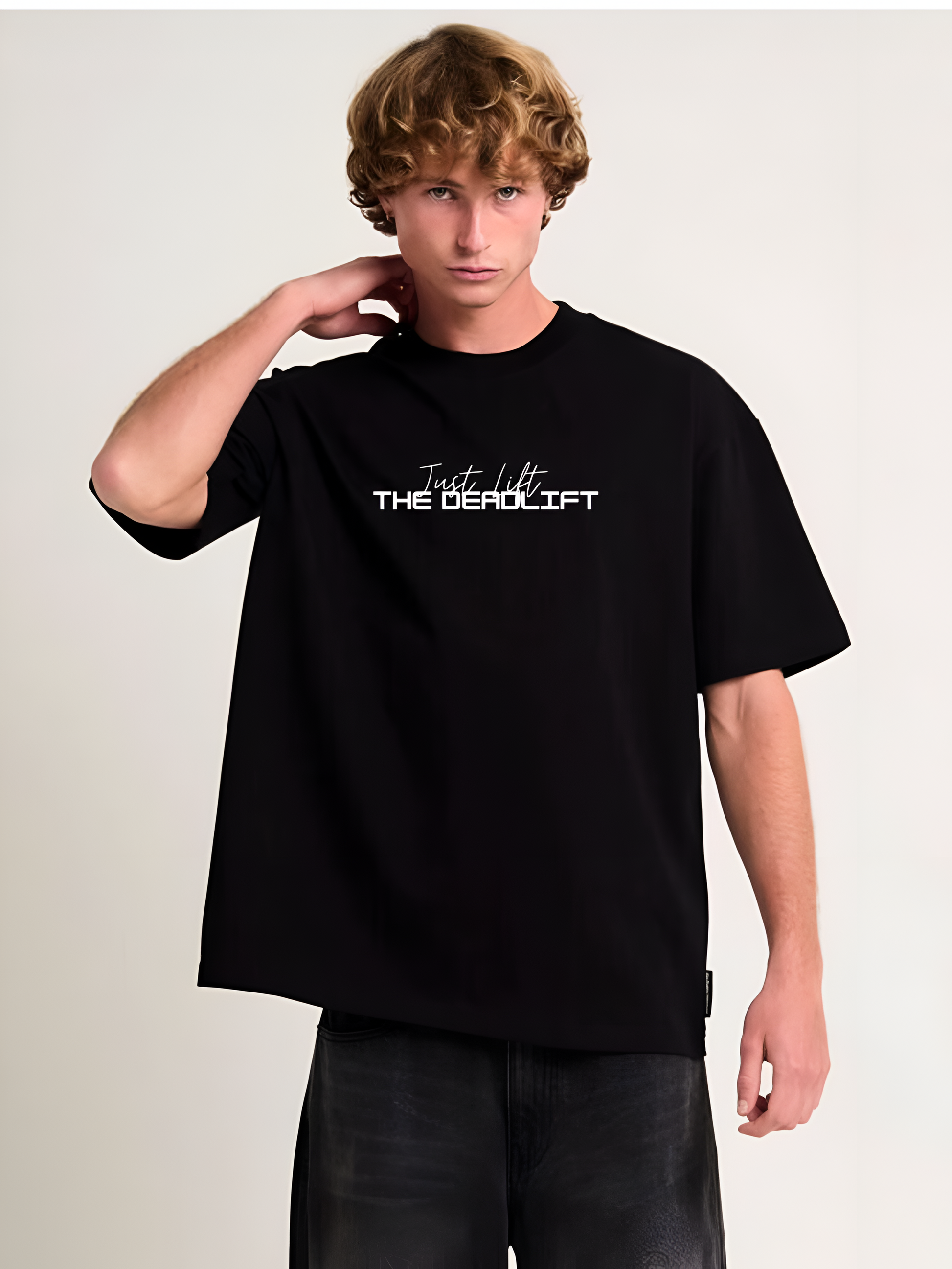 Just Lift The Deadlift | Oversized Gym Guys T-Shirt