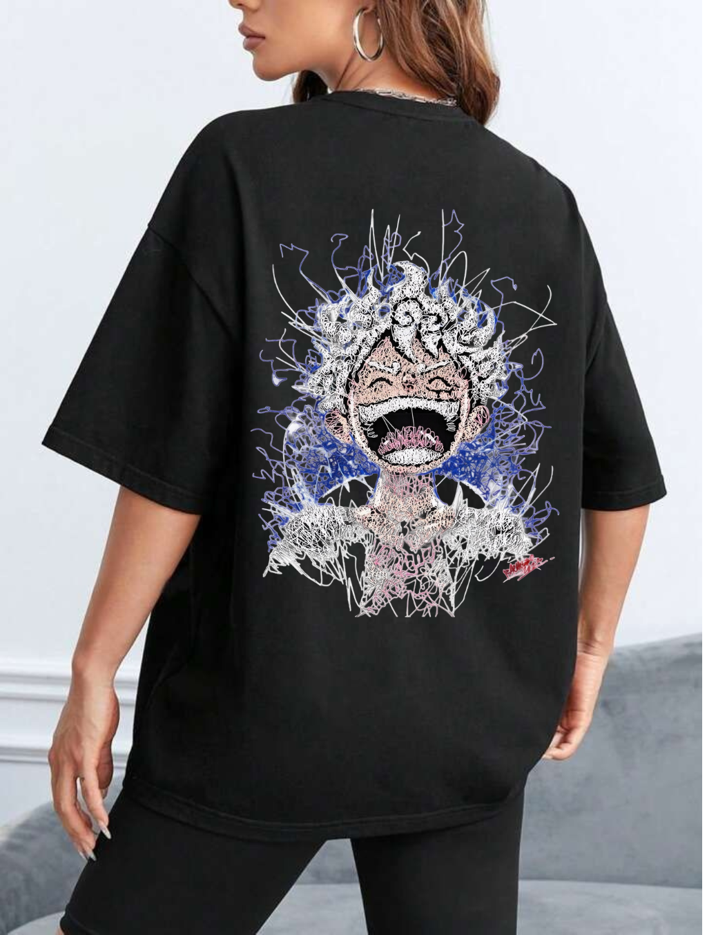 Luffy Oversized Graphic Tee